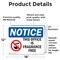 Signmission This Office Is Fragrance Free Sign With Symbol, 18 in W x Rectangle, Vinyl Decal OS-2PACK-NS-D-1218-L-18643 - alternate 2